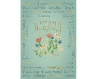 Greeting card CARD A5 Thank you, Bouquet of flowers
